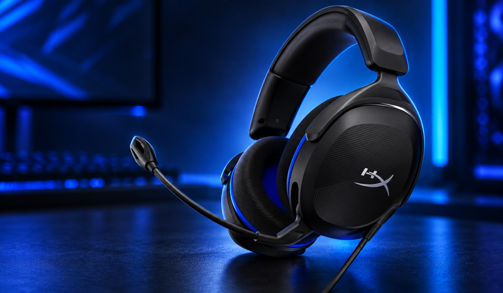 Headset Gamer HyperX com Microfone e Design Confortável